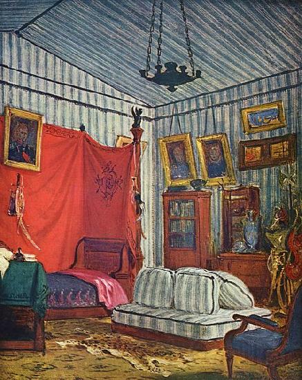 Eugene Delacroix Schlafgemach des Grafen de Mornay Norge oil painting art